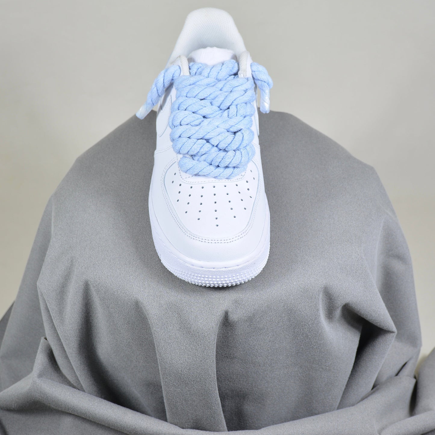 Pantofi Sport Nike Air Force 1 Low Rope Laces Albastru Baby-blue