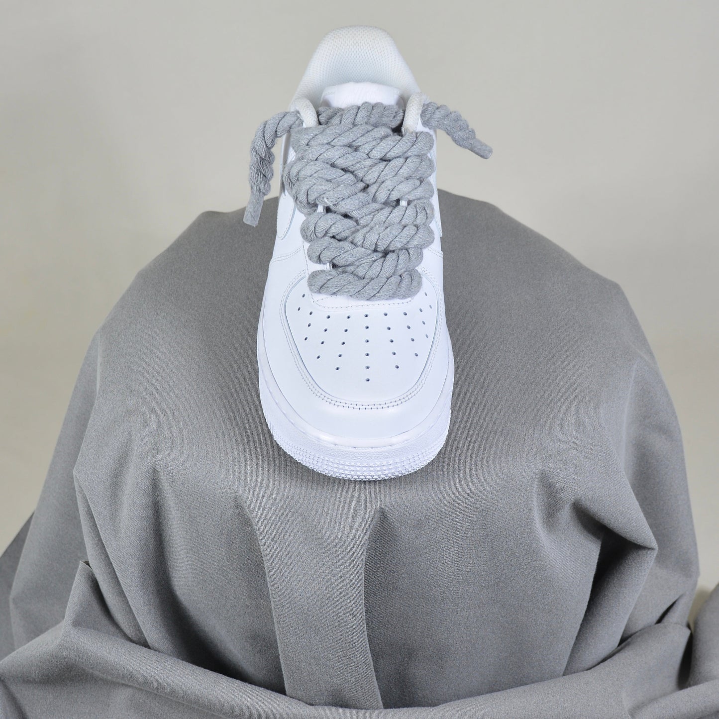 Pantofi Sport Nike Air Force 1 Low Rope Laces Gri Neutru Grey
