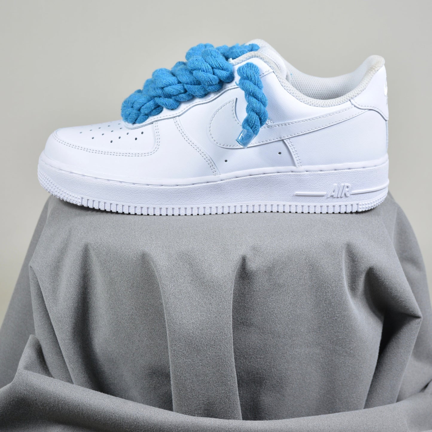 Pantofi Sport Nike Air Force 1 Low Rope Laces Albastru Deschis Sky-blue