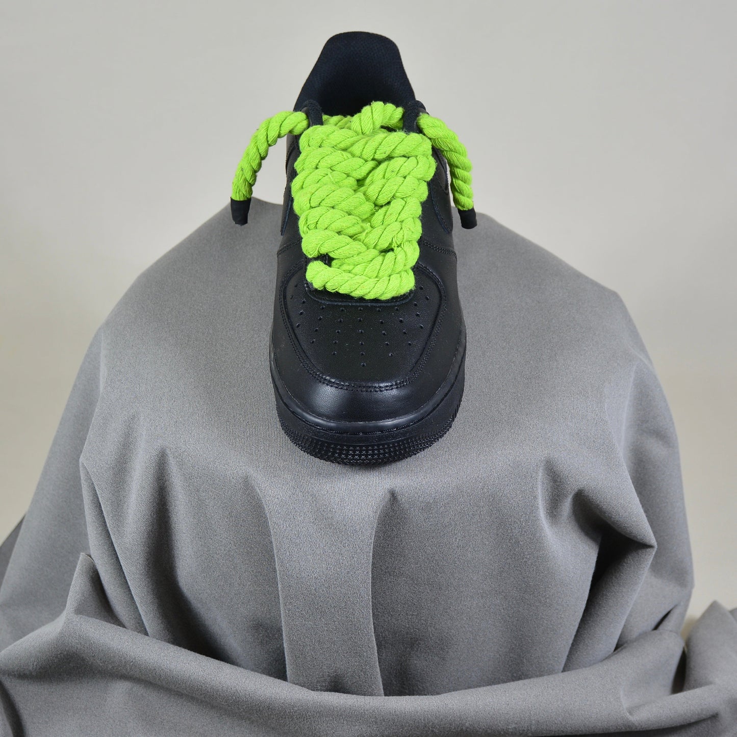 Pantofi Sport Nike Air Force 1 Low Custom Rope Laces Verde Monster-Siret gros verde neon