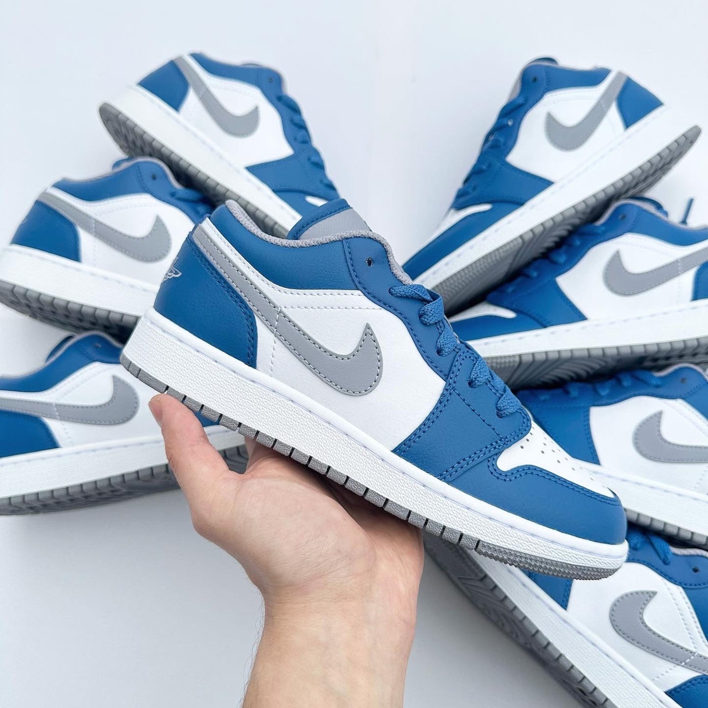 Jordan 1 Low True Blue Unisex