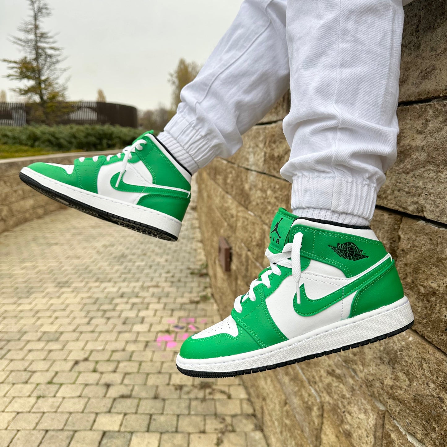 Air Jordan1 Mid Unisex Verde