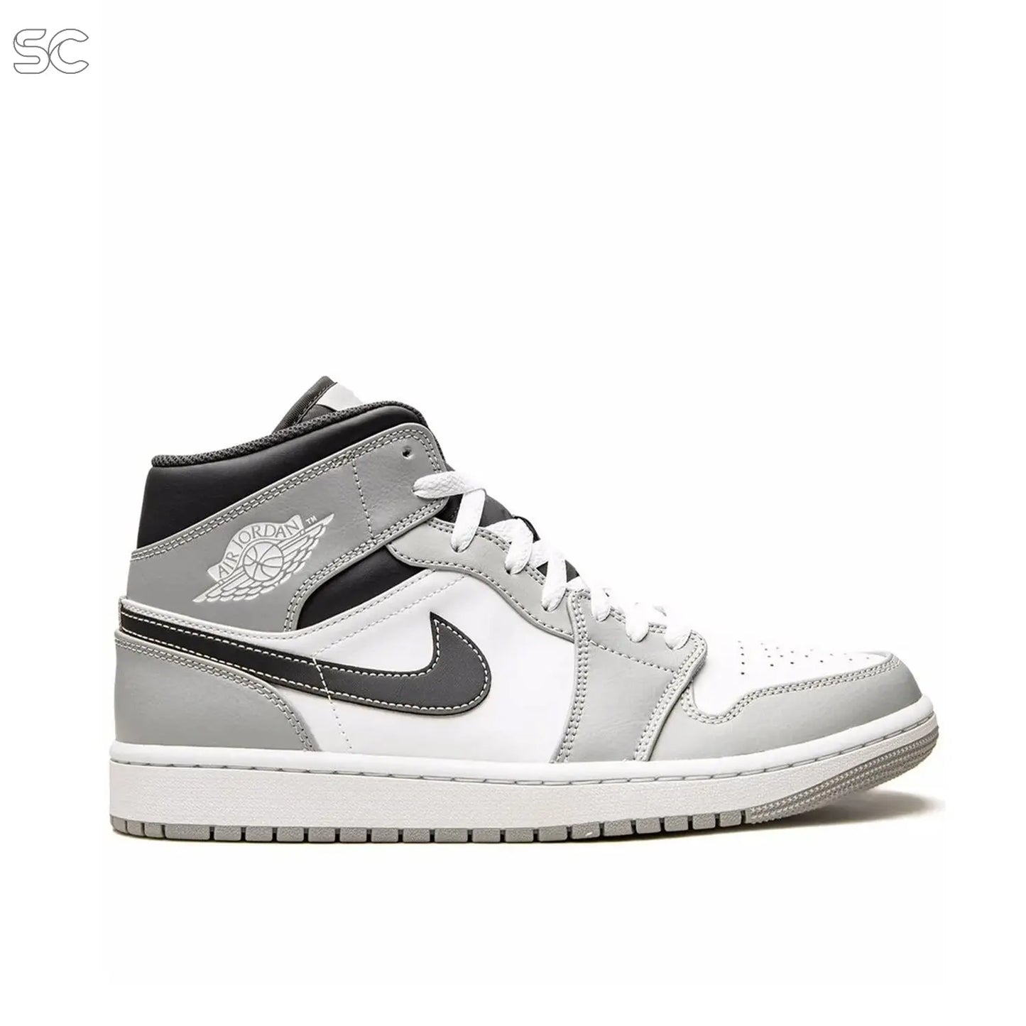 Pantofi Sport Air Jordan 1 Mid Gri Smoke Grey Anthracite