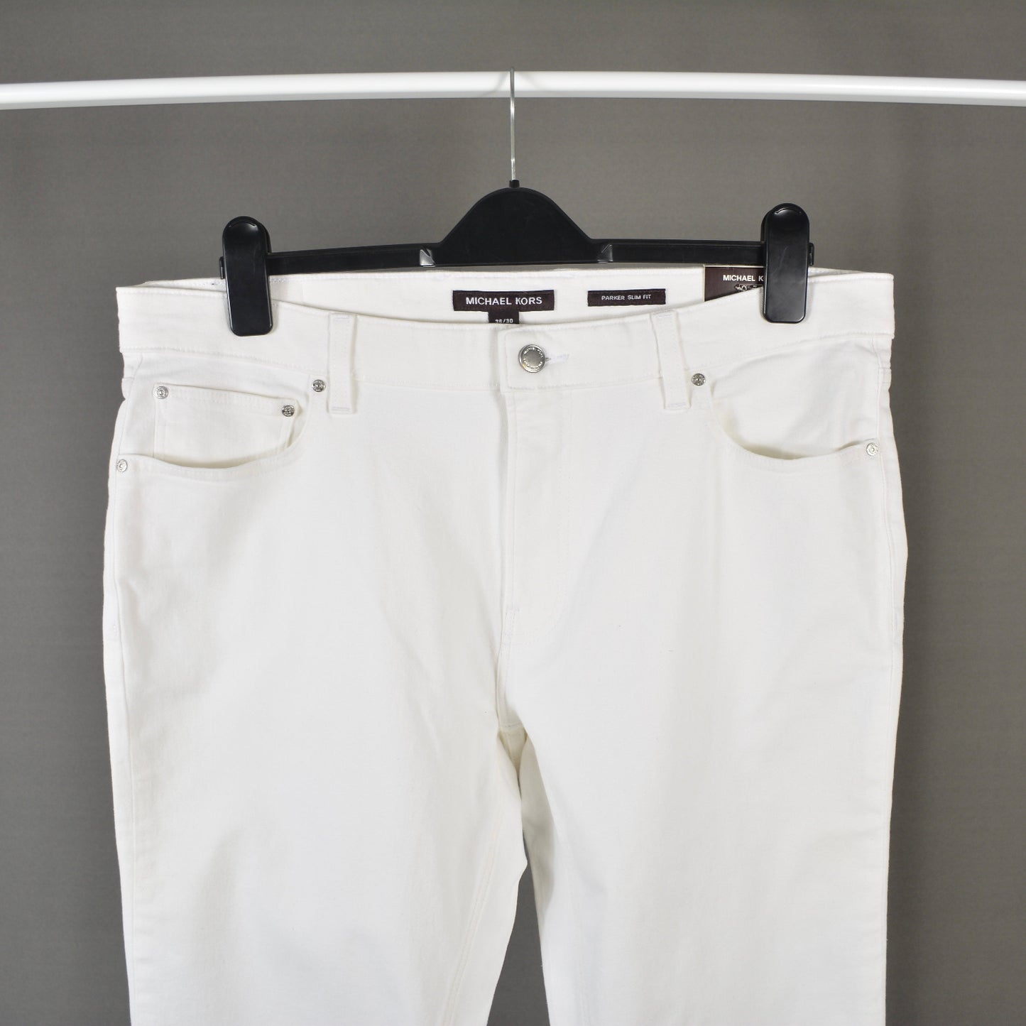 Blugi Lungi Michael Kors Alb Denim