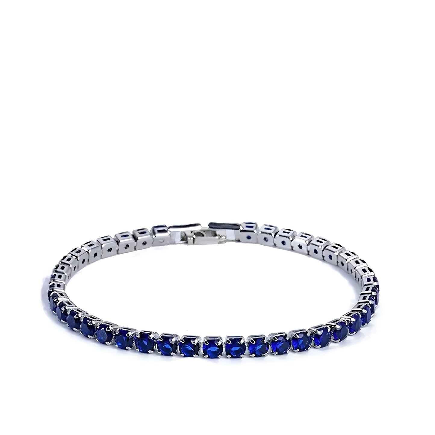 Bratara Tennis Albastra Argintiu