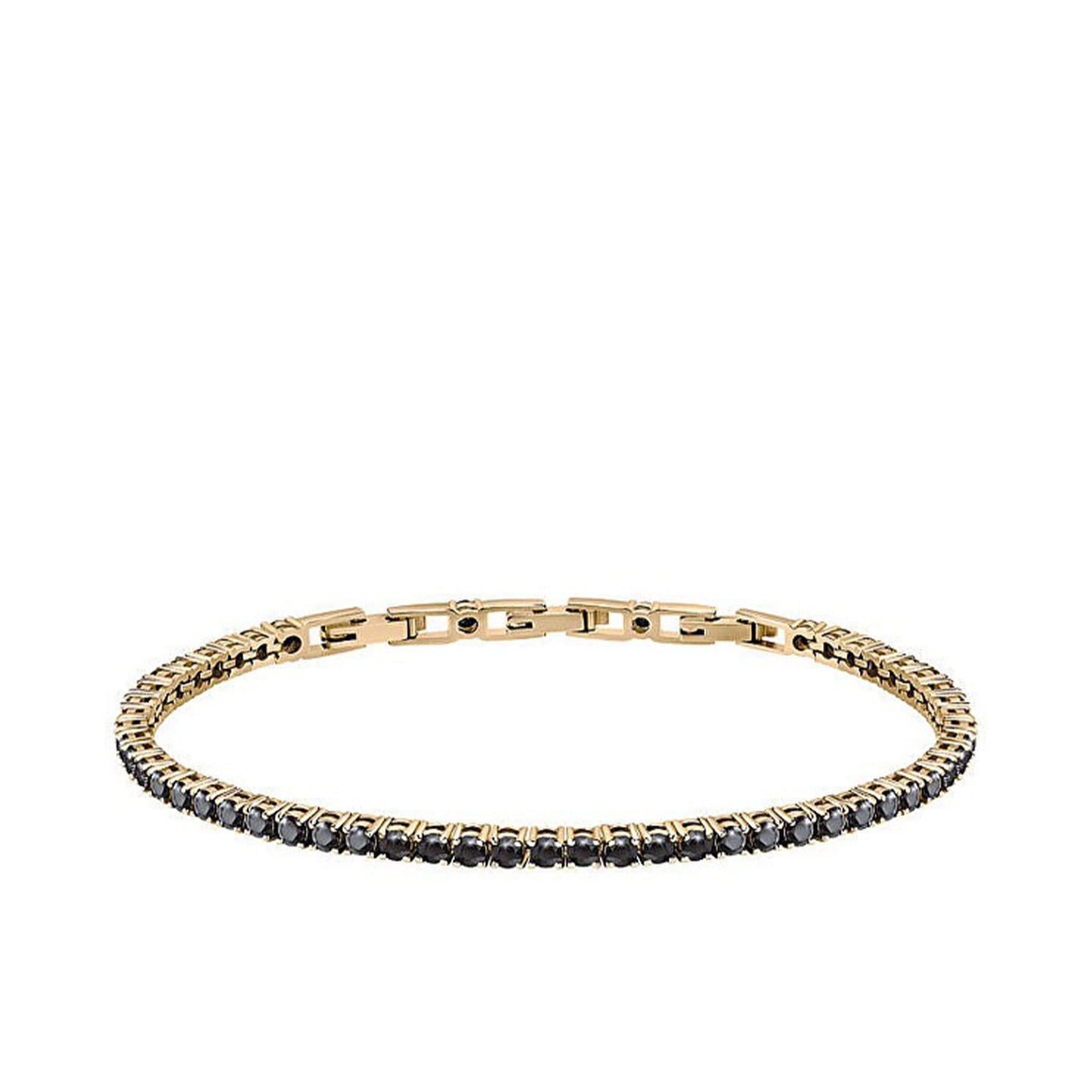 Bratara Tennis Aurie Piatra Gri Rotunda