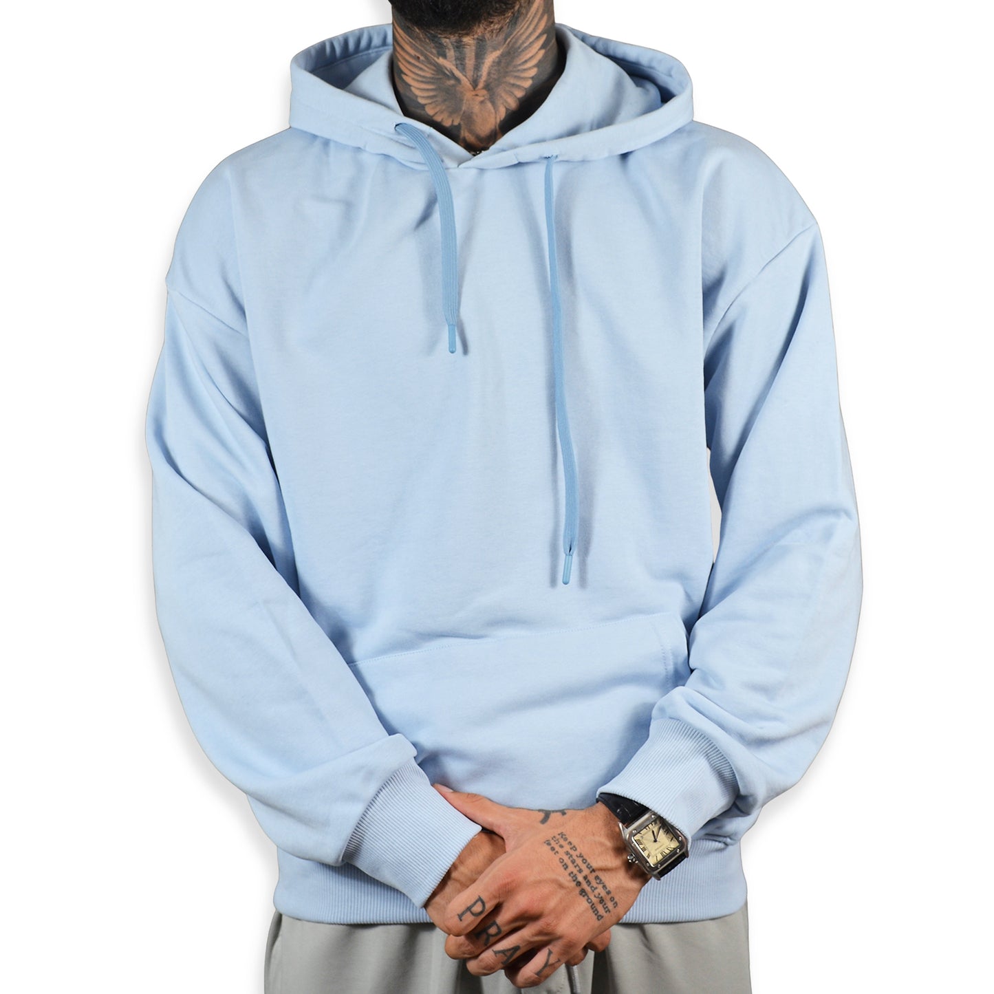 Hanorac Albastru Baby Blue Bumbac