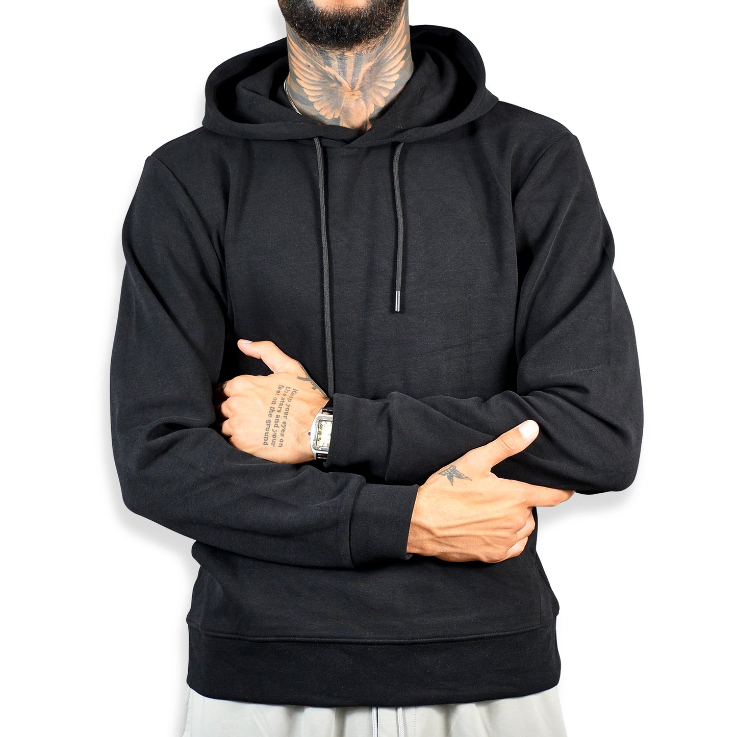 Hanorac Negru Bumbac