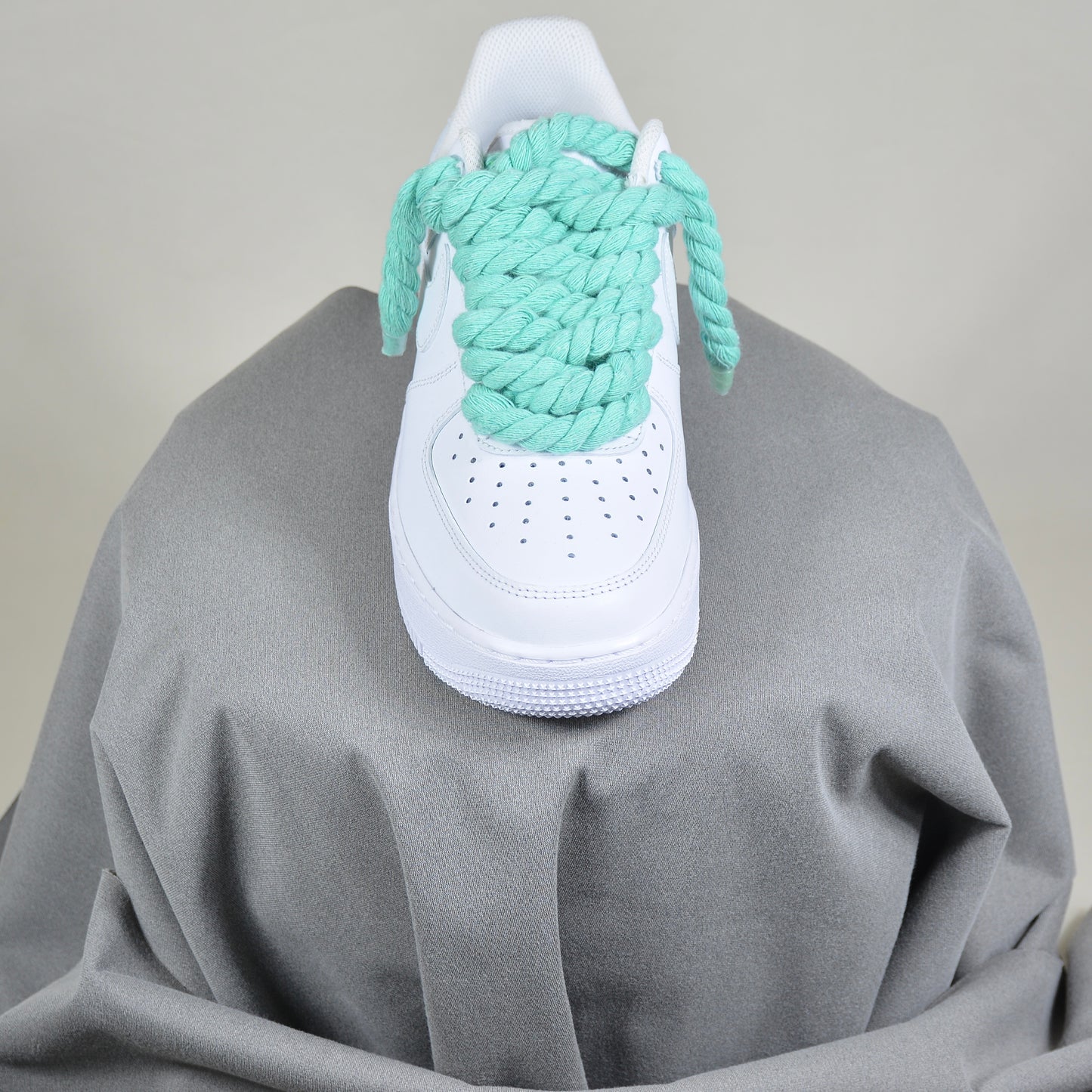 Pantofi Sport Nike Air Force 1 Low Rope Laces Turcoaz Lake Green