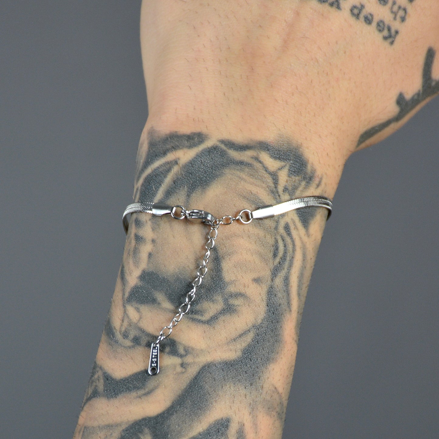 Set Colier+Bratara Snake Argintiu Unisex