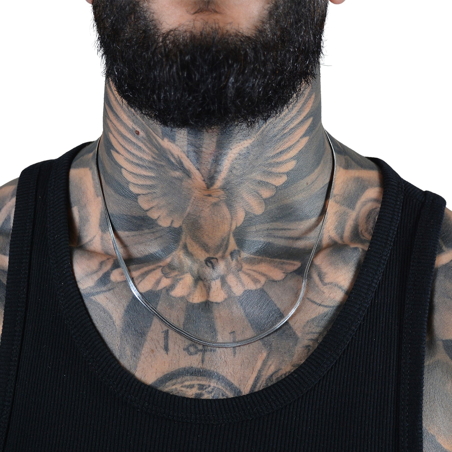 Set Colier+Bratara Snake Argintiu Unisex