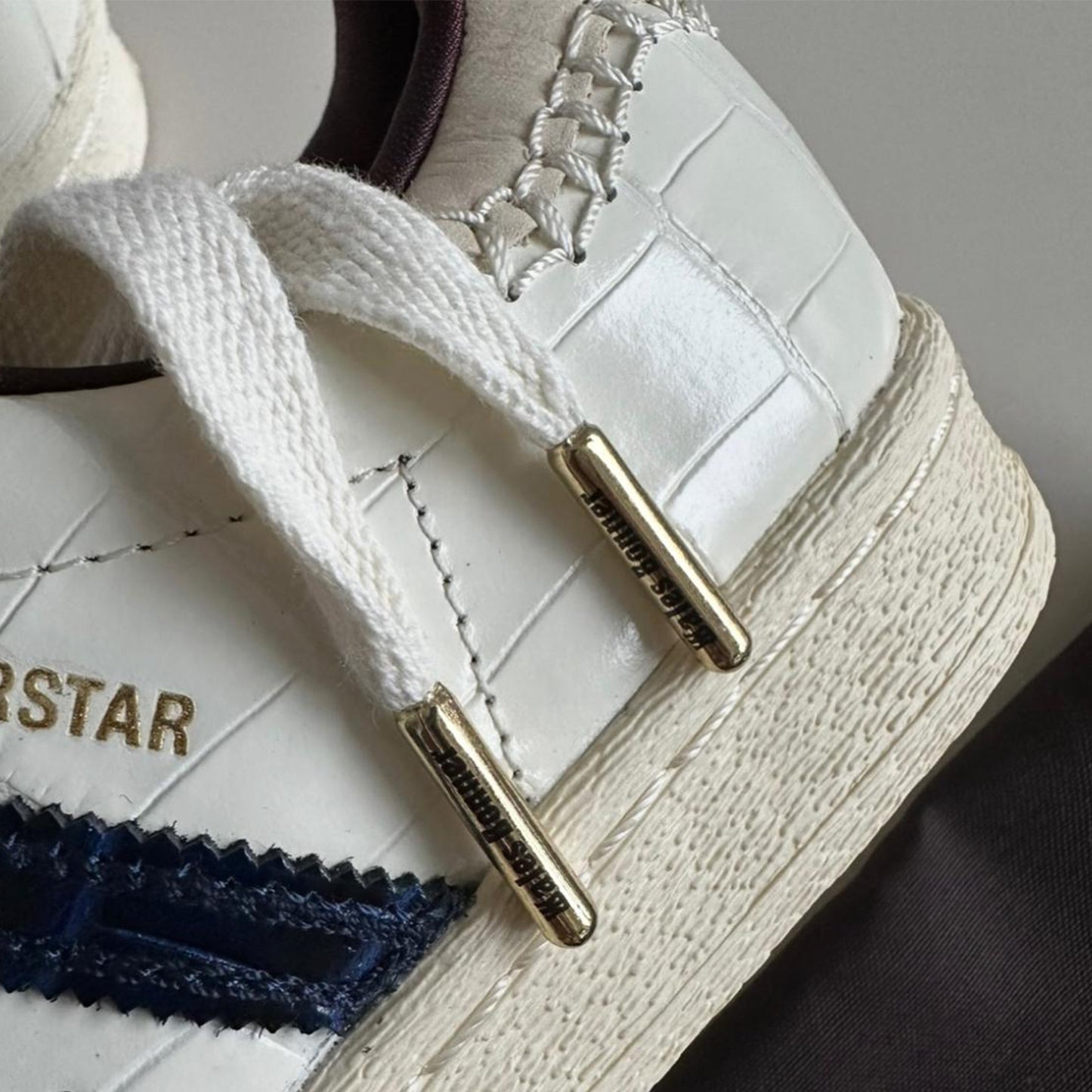Adidas x Wales Bonner Superstar "White Croc" Sail Crem Bej JP7161