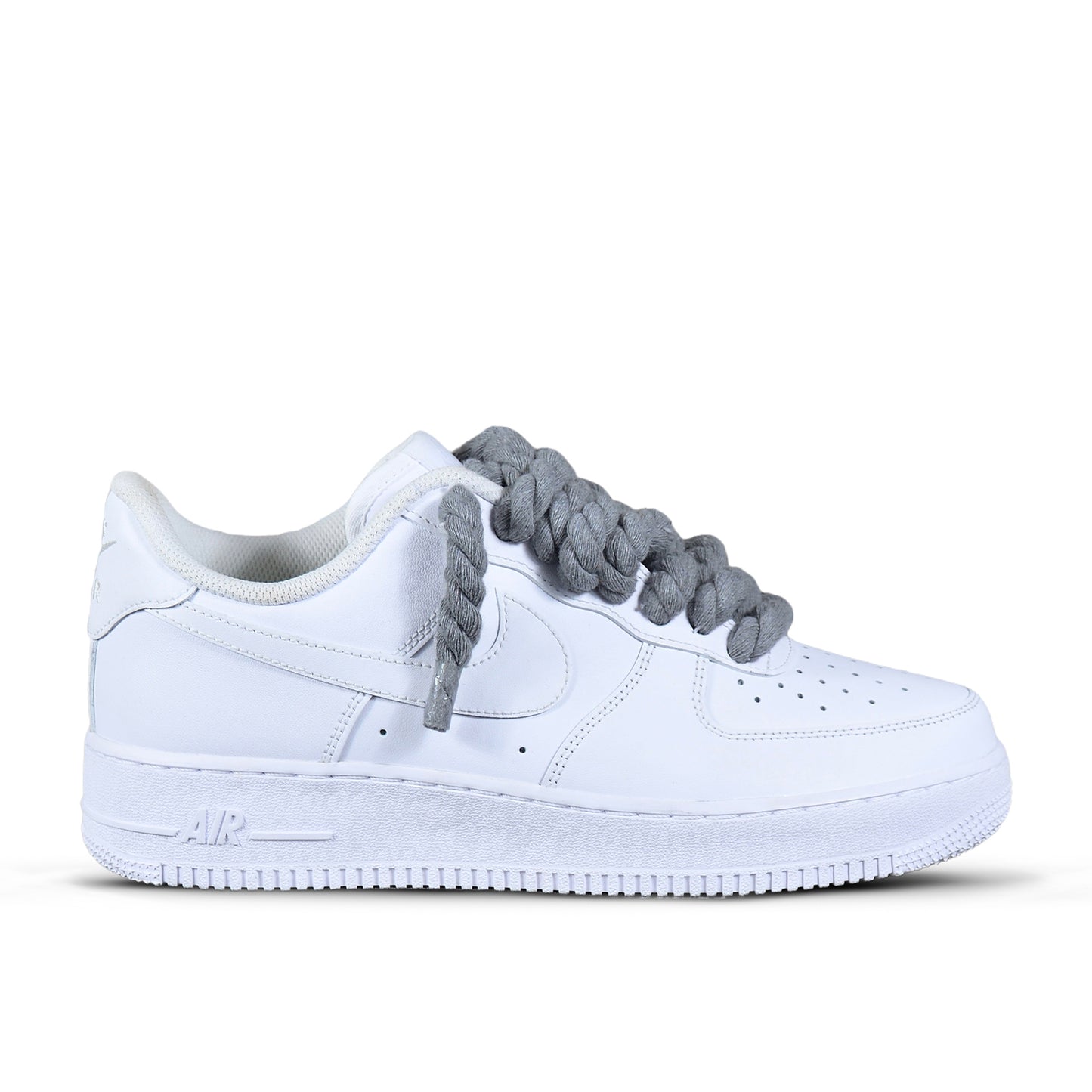 Pantofi Sport Nike Air Force 1 Low Rope Laces Dark Grey-Gri inchis