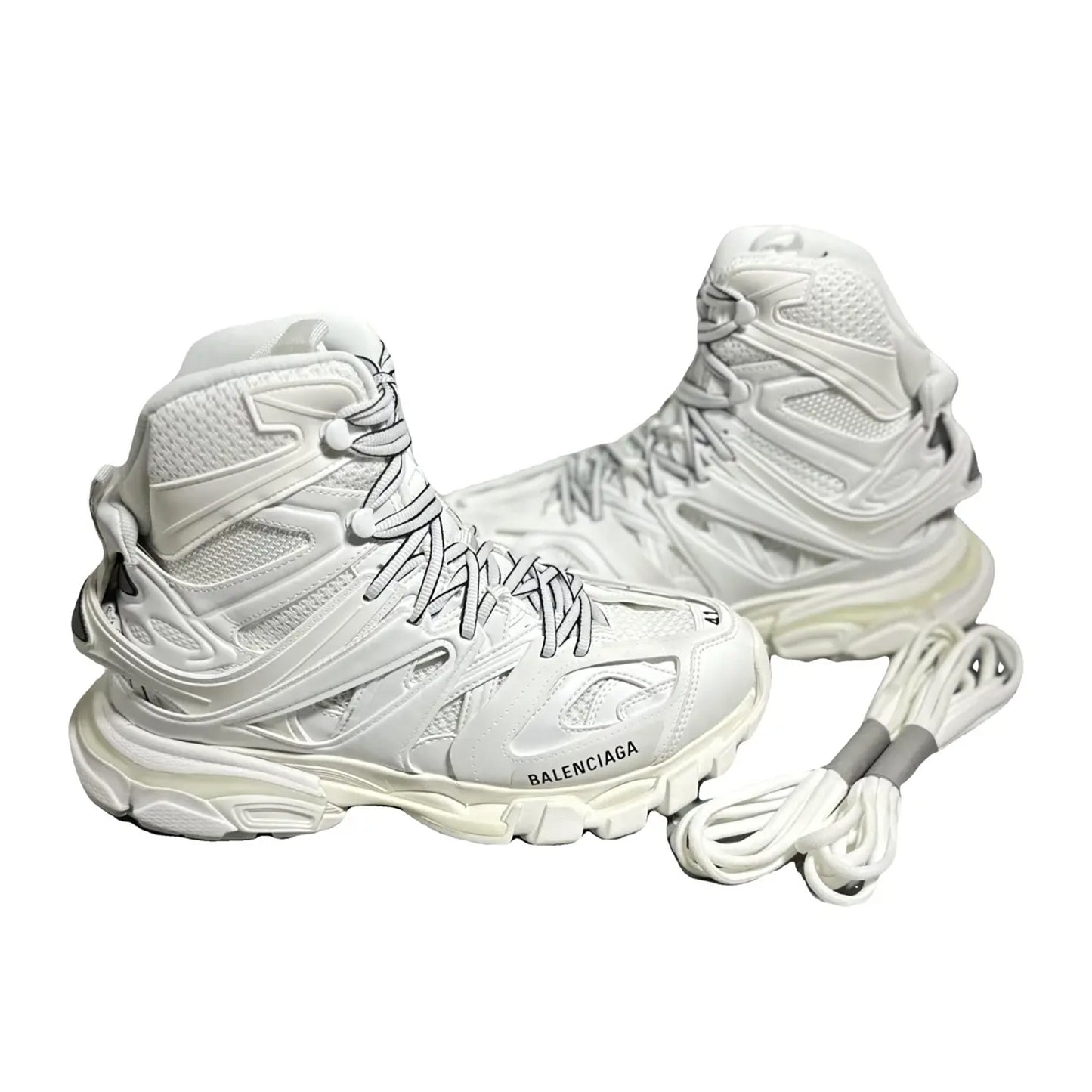 Pantofi Sport Balenciaga Track Hike Crem White