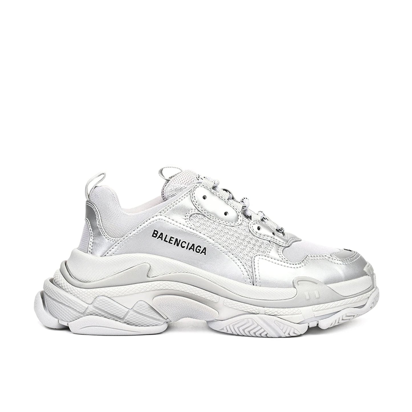 Pantofi Sport Balenciaga Triple S Silver -Argintiu