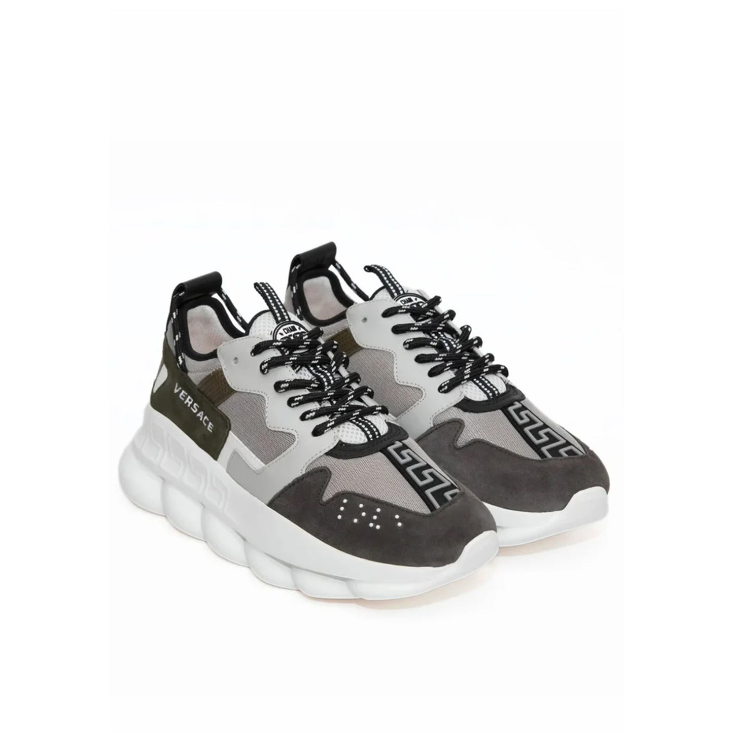 Pantofi Sport Versace Chain Reaction V3 Grey Brown-Gri maro