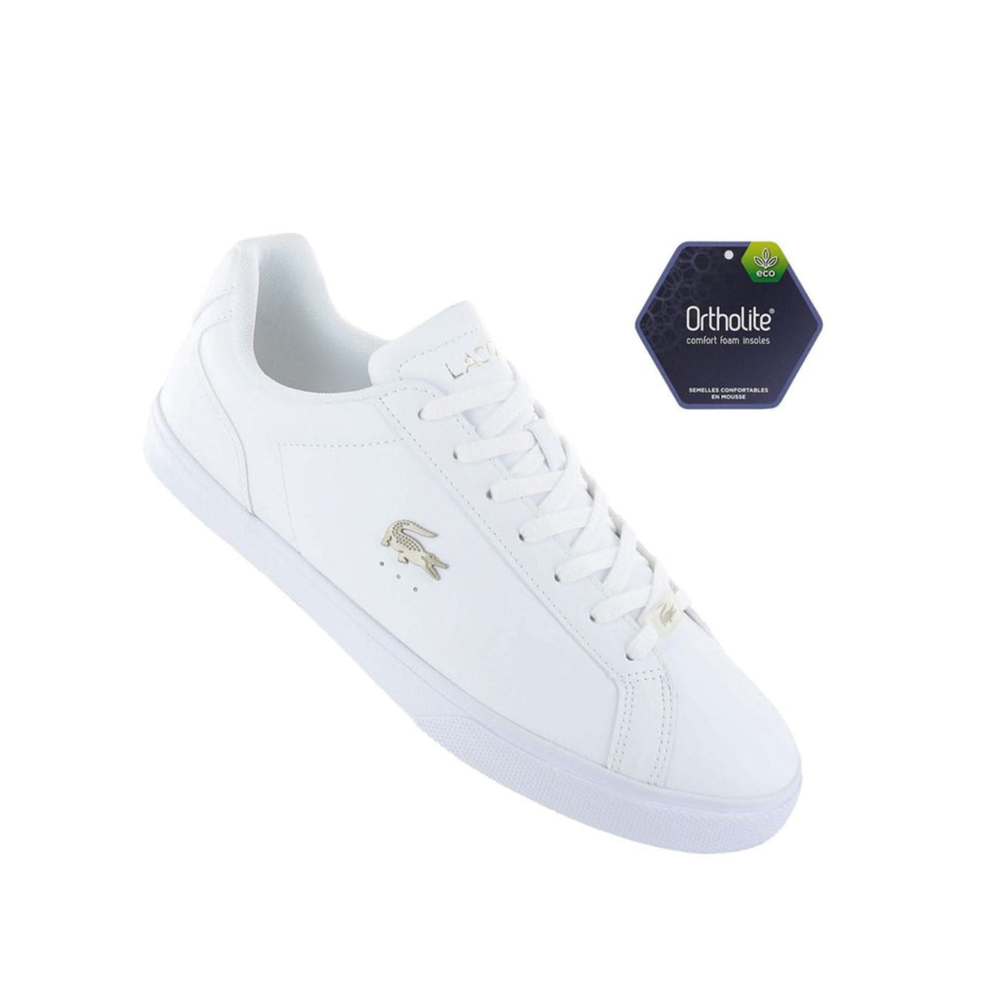 Pantofi Sport Lacoste Leather White Ortholite
