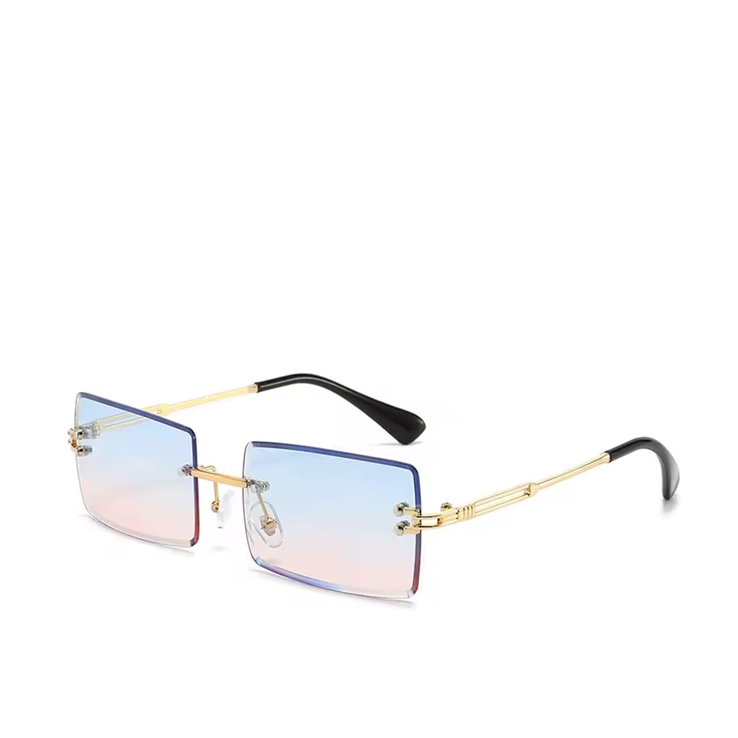 Ochelari de Soare Unisex Fashion Gradient Blue-Pink Rama Aurie