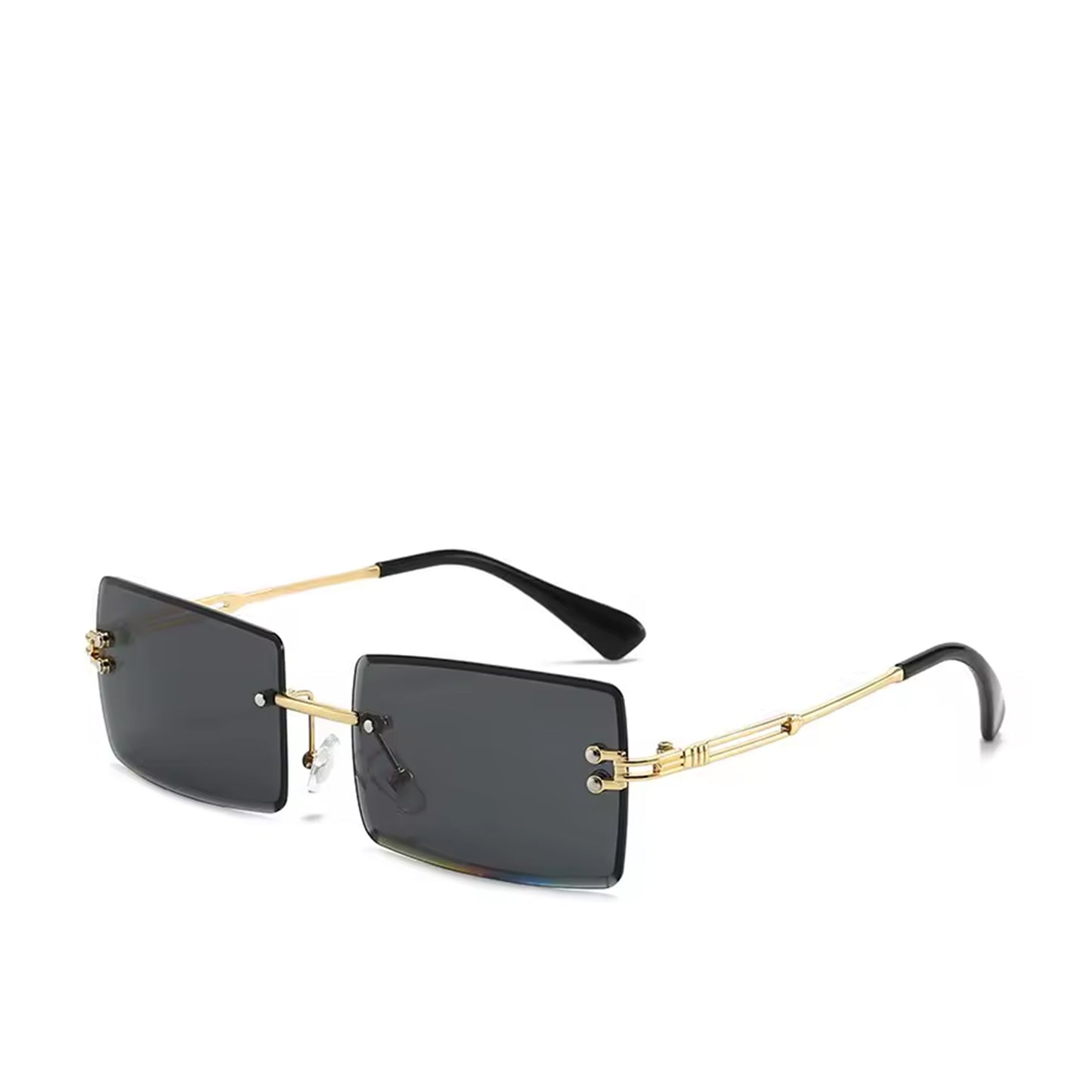 Ochelari de Soare Unisex Fashion Gradient Black Rama Aurie