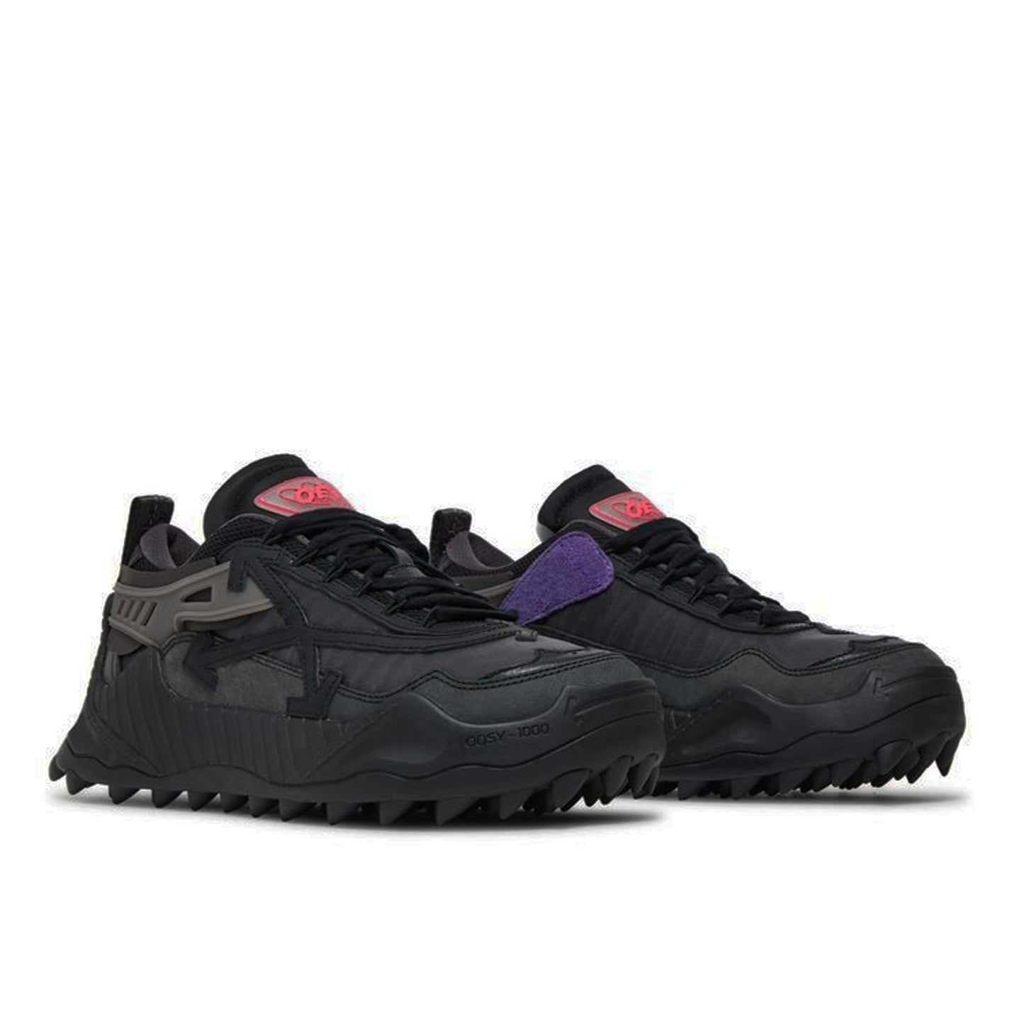 Pantofi Off-White Odsy-1000 Black Grey Fuchsia- Negru Gri