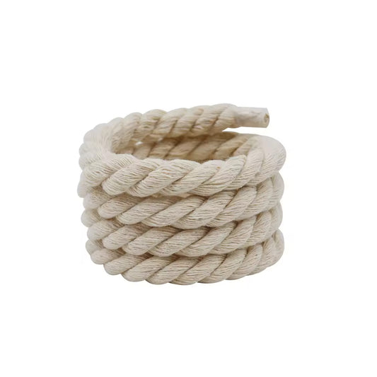 Sireturi grose-Rope Laces 10 mm pentru custom-ul Nike Air Force 1 Low Bej