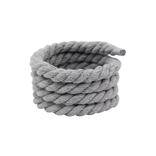 Sireturi grose-Rope Laces 10 mm pentru custom-ul Nike Air Force 1 Low Grey