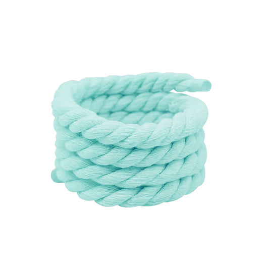 Sireturi grose-Rope Laces 10 mm pentru custom-ul Nike Air Force 1 Low Turcoaz