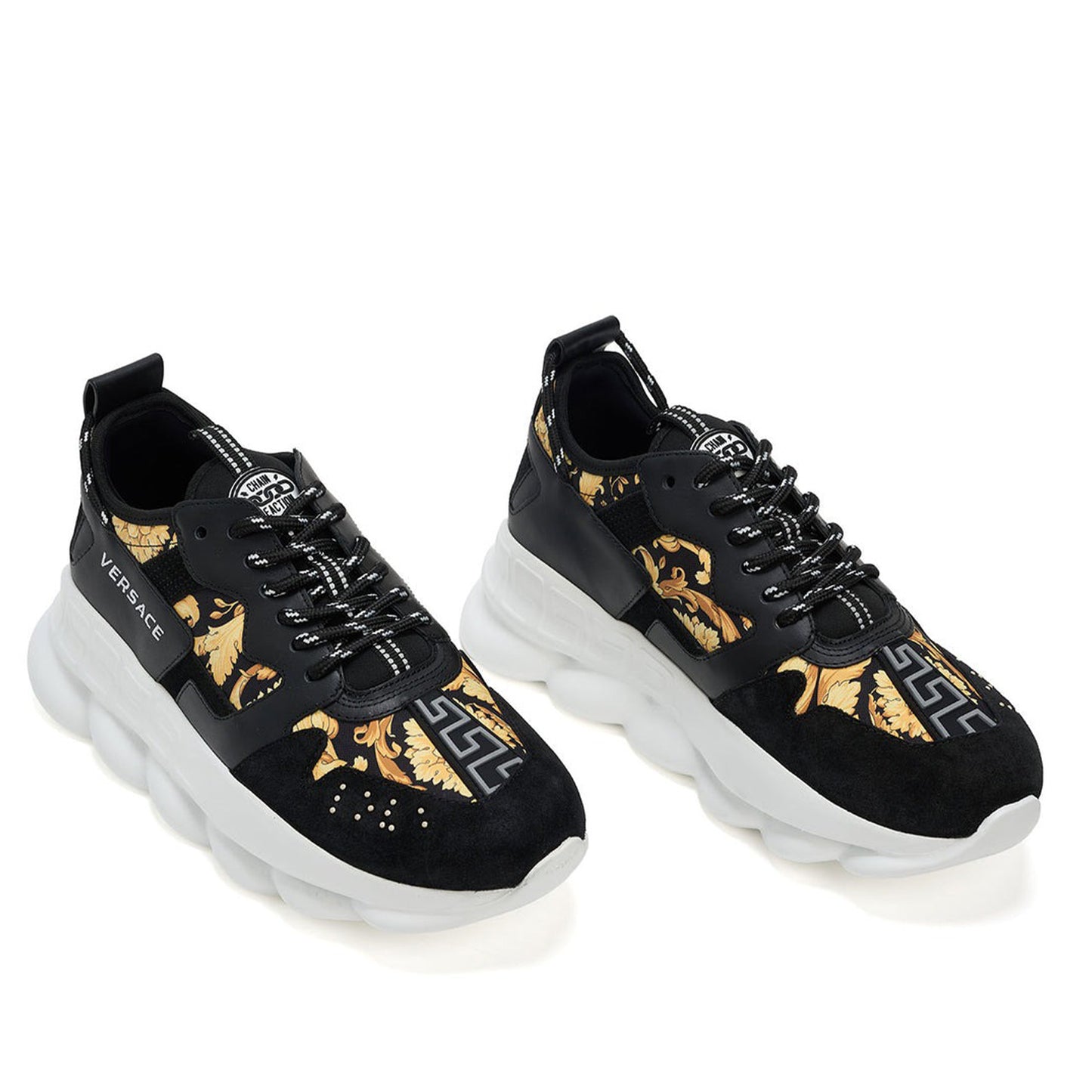 Pantofi Sport Versace Chain Reaction V3 Negru-Barocco Print