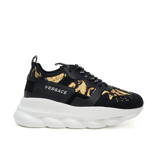 Pantofi Sport Versace Chain Reaction V3 Negru-Barocco Print