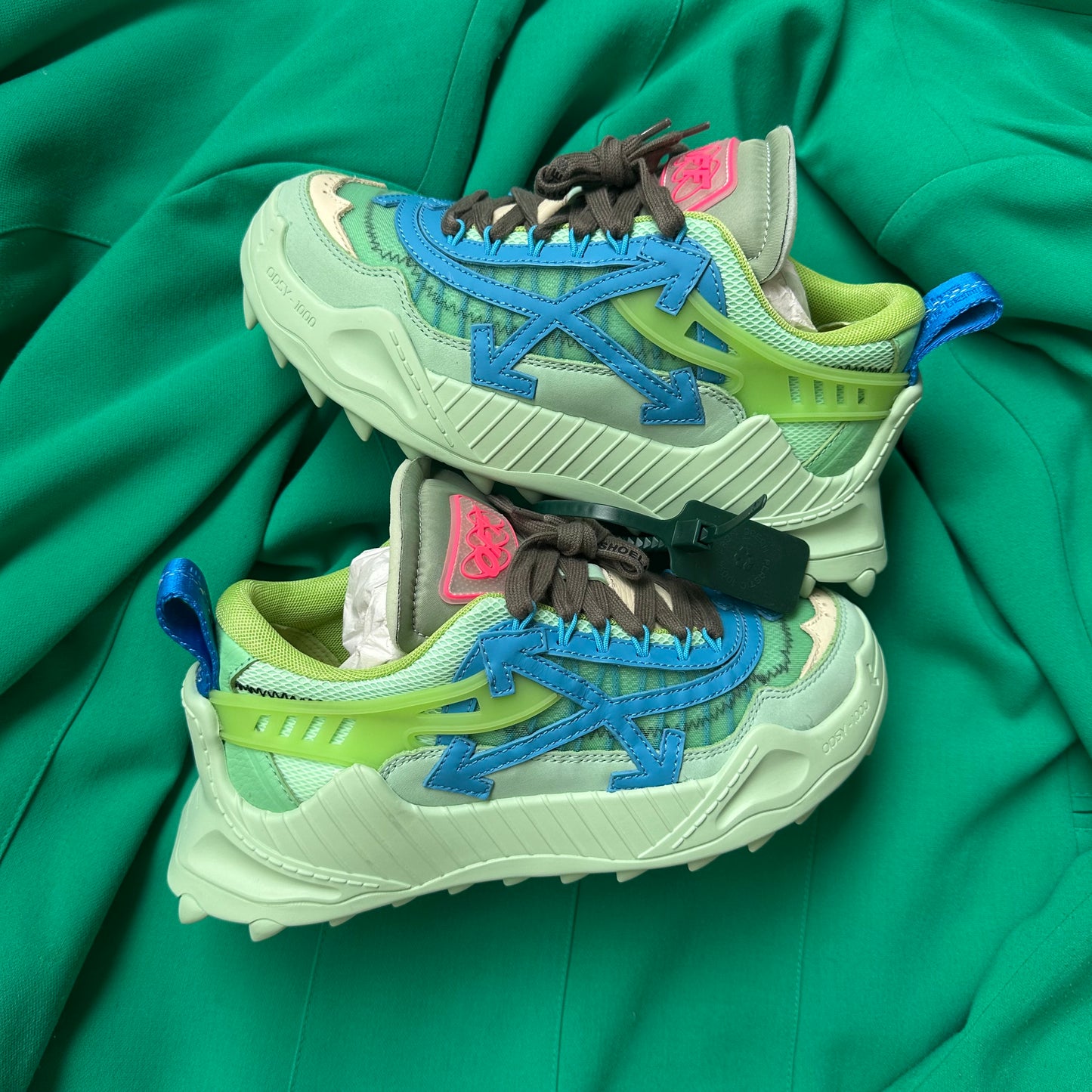 Pantofi Off-White Odsy-1000 Verde OWIA180F21FAB0025045