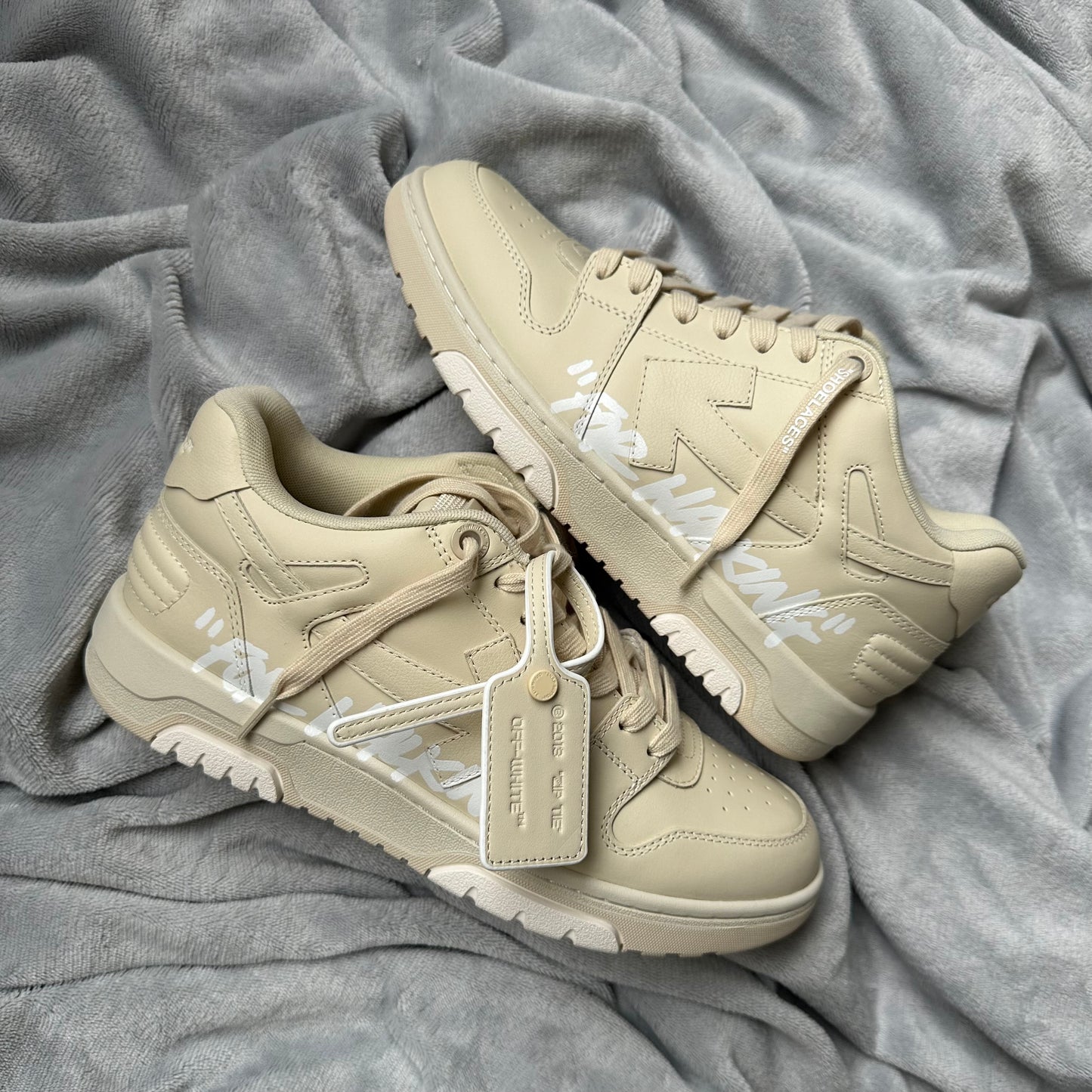Pantofi Sport Off-White Out Of Office Low Beige For Waliking OWIA259F24LEA0066101
