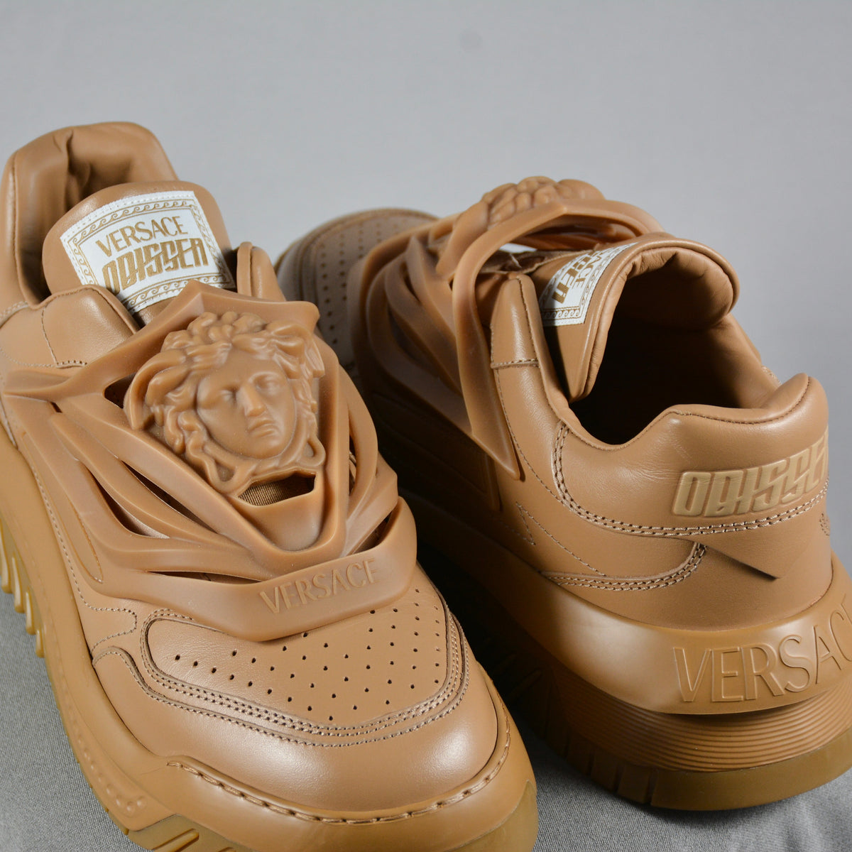 Pantofi Sport Versace Odissea Caged Rubber Medusa Caramel Maro