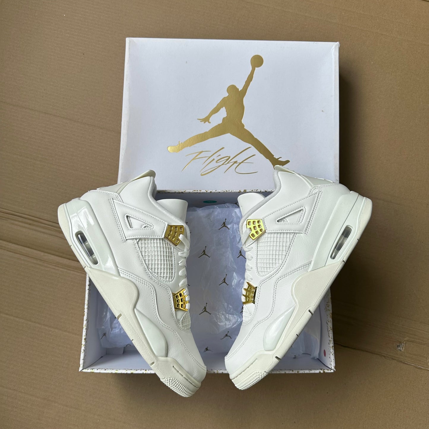 Pantofi Sport Air Jordan 4 Retro Metallic Gold AQ9129-170