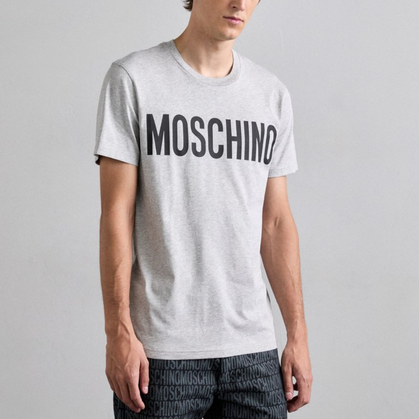 Tricou Moschino Couture Gri Fantasia Grigio
