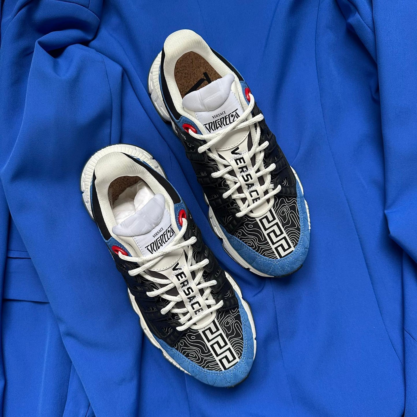 Pantofi Sport Versace Trigreca Black Blue-Albastru DSU80941A16172