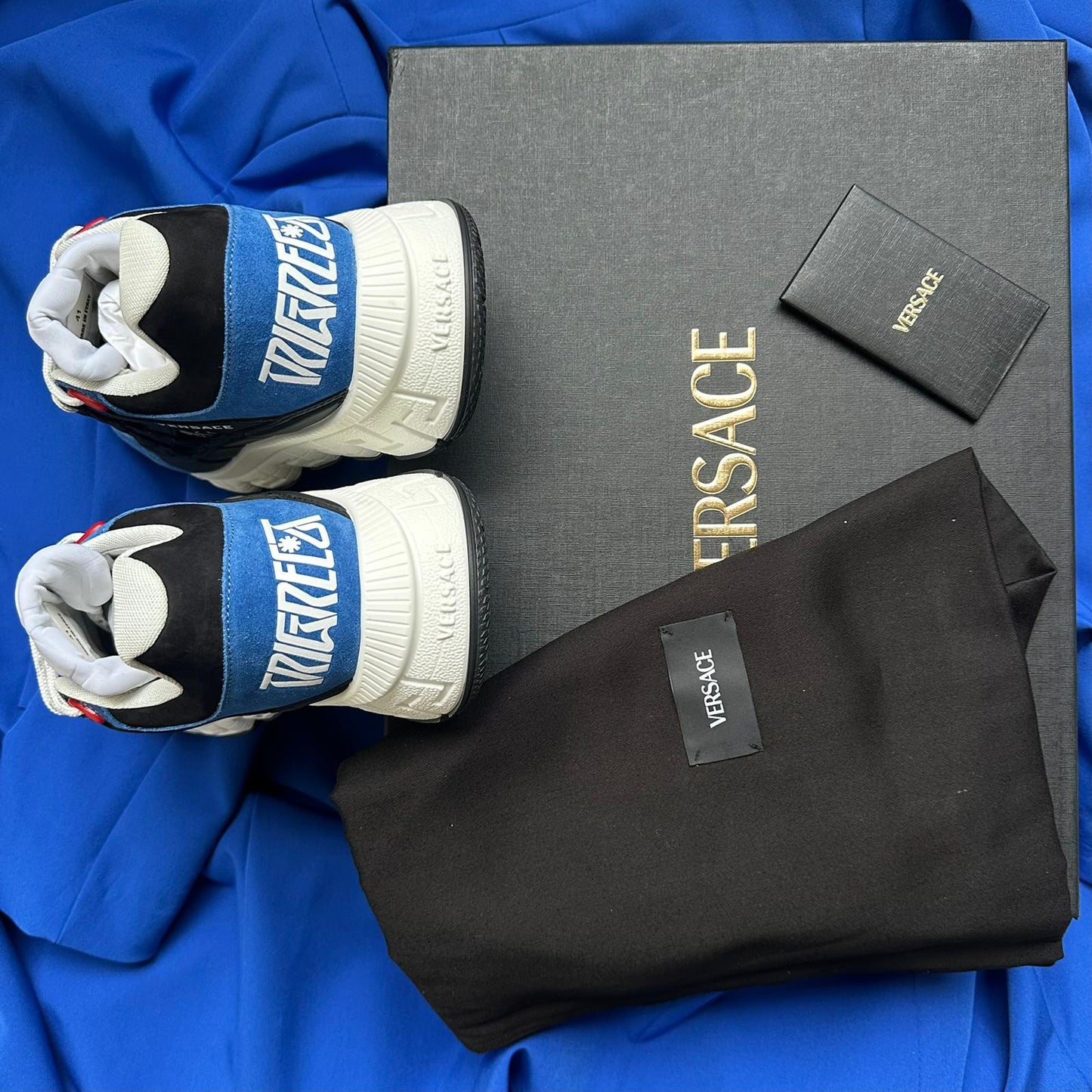 Pantofi Sport Versace Trigreca Black Blue-Albastru DSU80941A16172