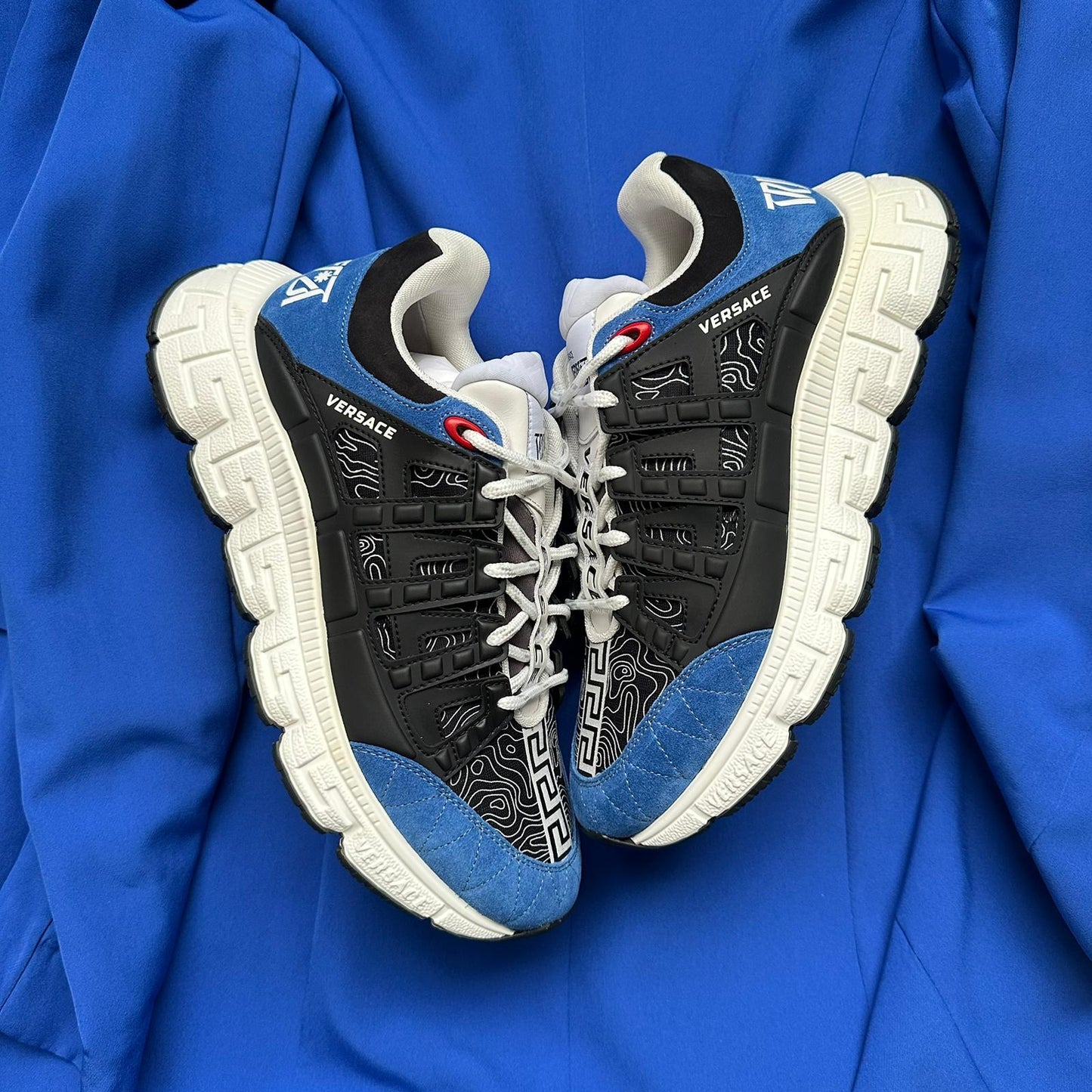 Pantofi Sport Versace Trigreca Black Blue-Albastru DSU80941A16172