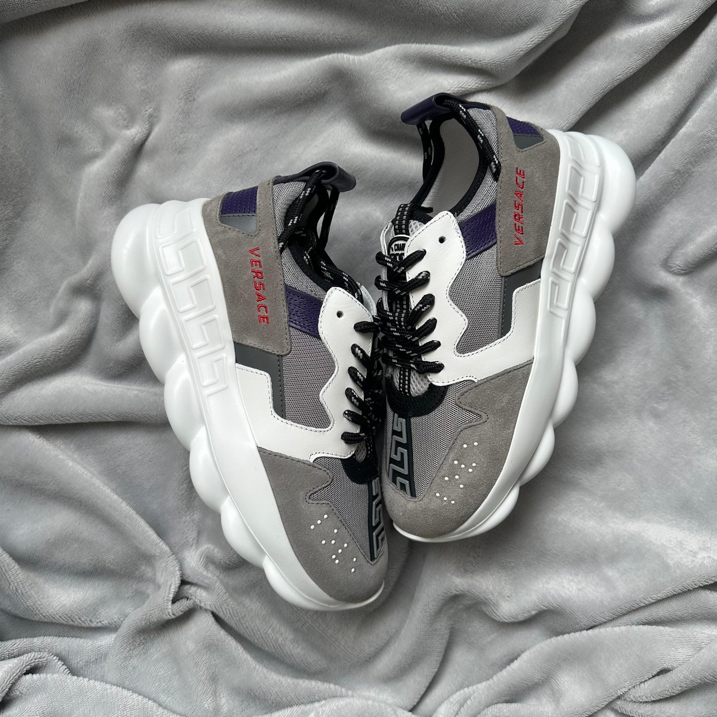 Pantofi Sport Versace Chain Reaction V3 Grey Multicolor
