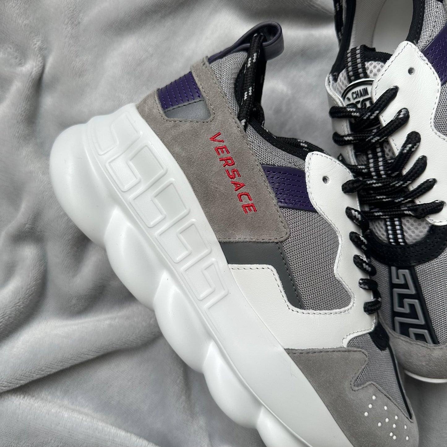 Pantofi Sport Versace Chain Reaction V3 Grey Multicolor