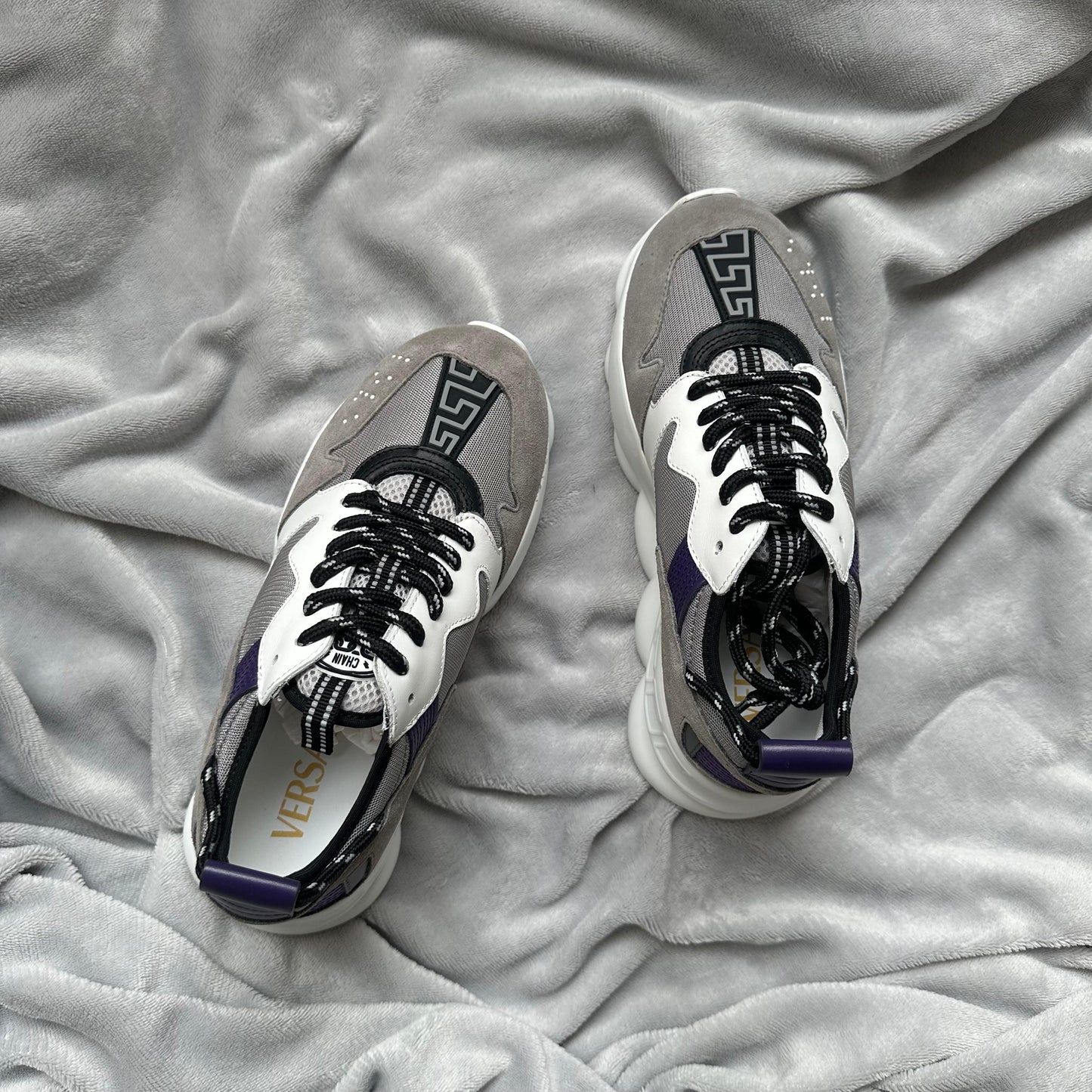 Pantofi Sport Versace Chain Reaction V3 Grey Multicolor