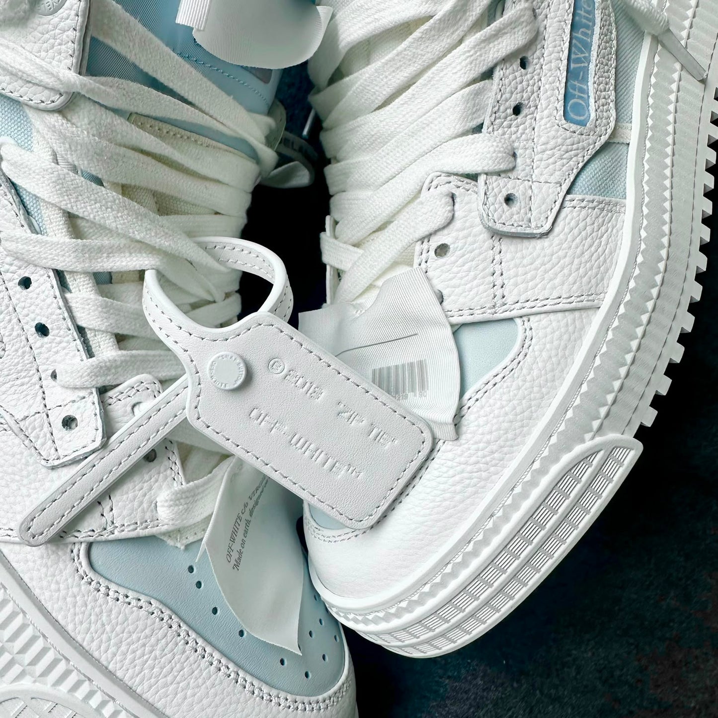 Pantofi Sport Off-White Off-Court 3.0 Ice Blue OMIA065S25LEA0050104