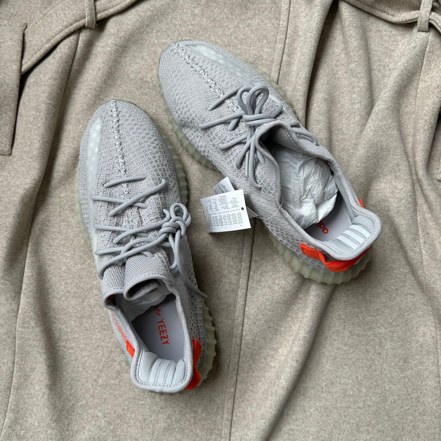 Pantofi Sport Pantof Sport Yeezy Boost 350 V2 Tail Light Gri Orange