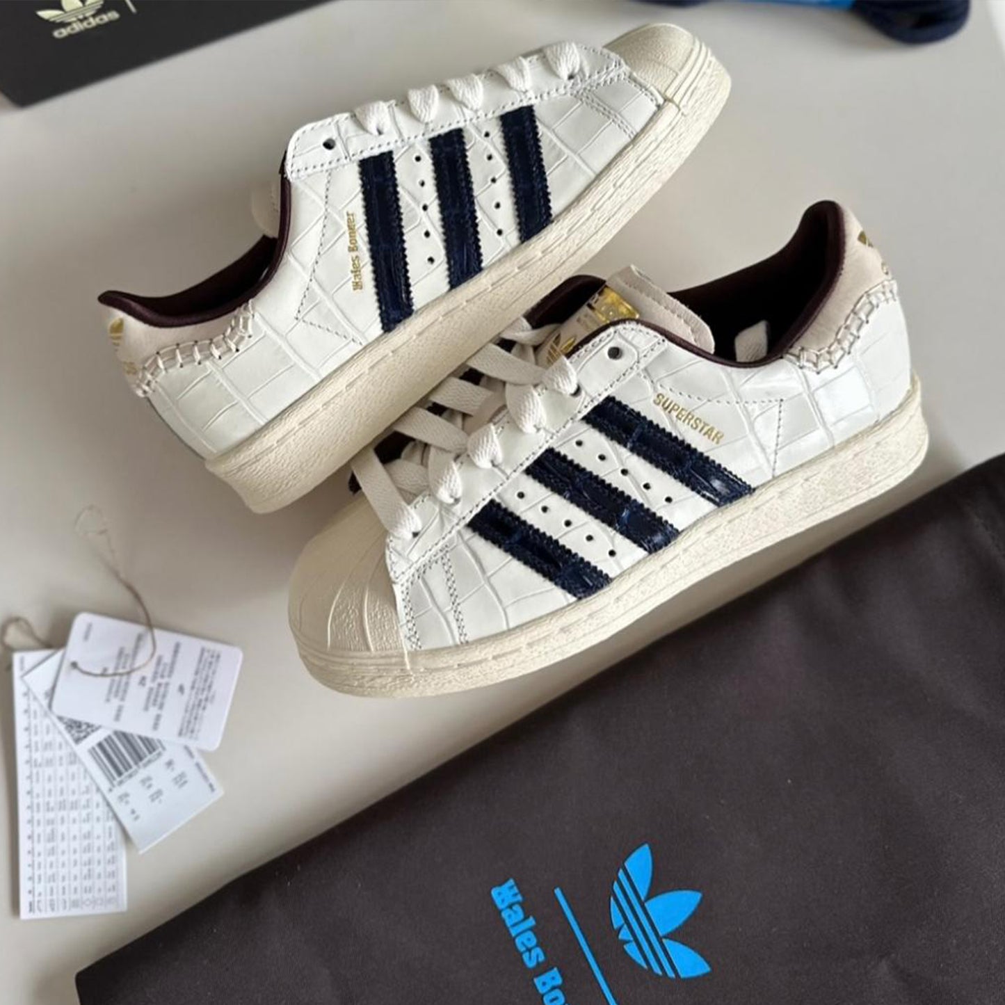 Adidas x Wales Bonner Superstar "White Croc" Sail Crem Bej JP7161