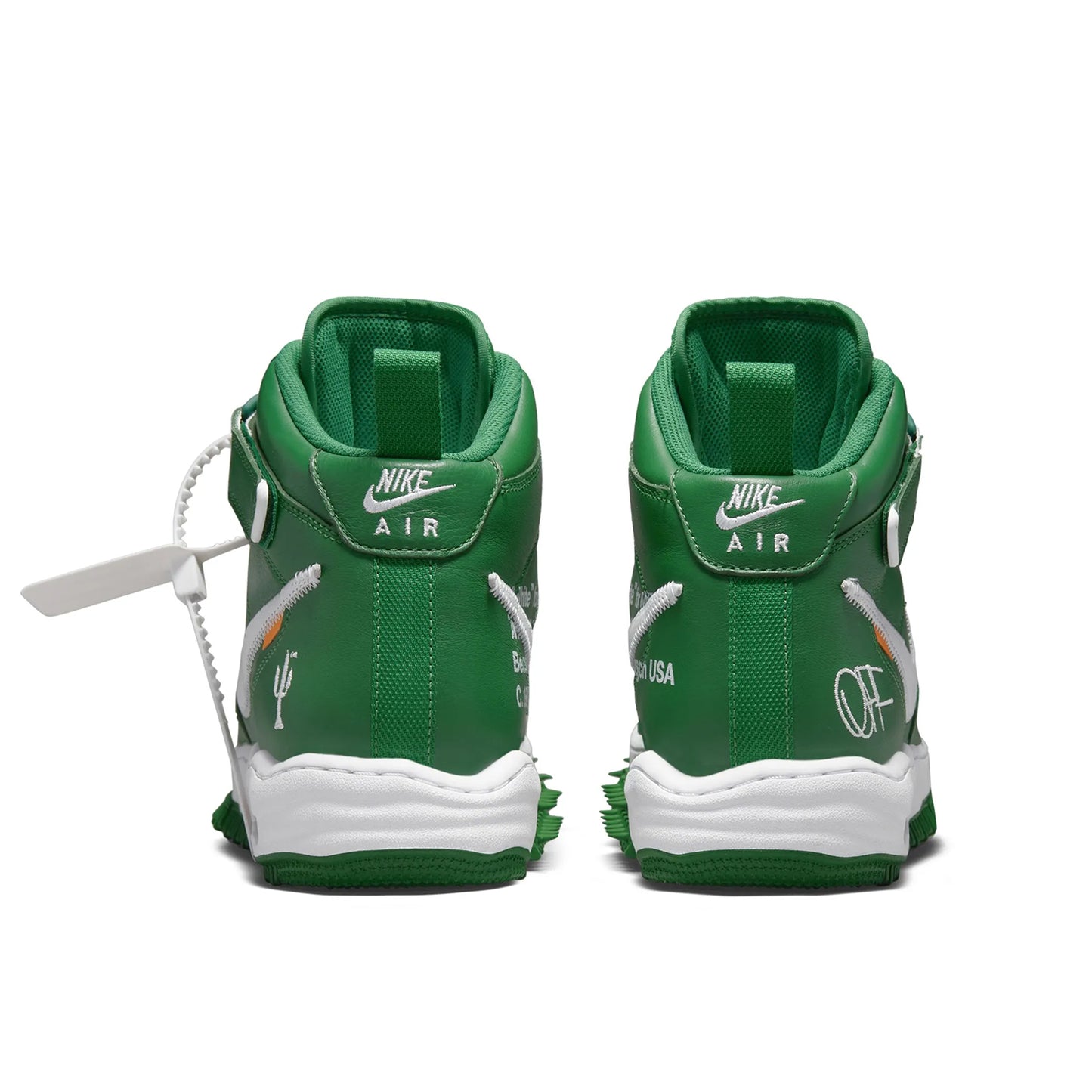 Pantofi Sport Nike Air Force 1 Mid x Off-White Pine Green DR0500-300