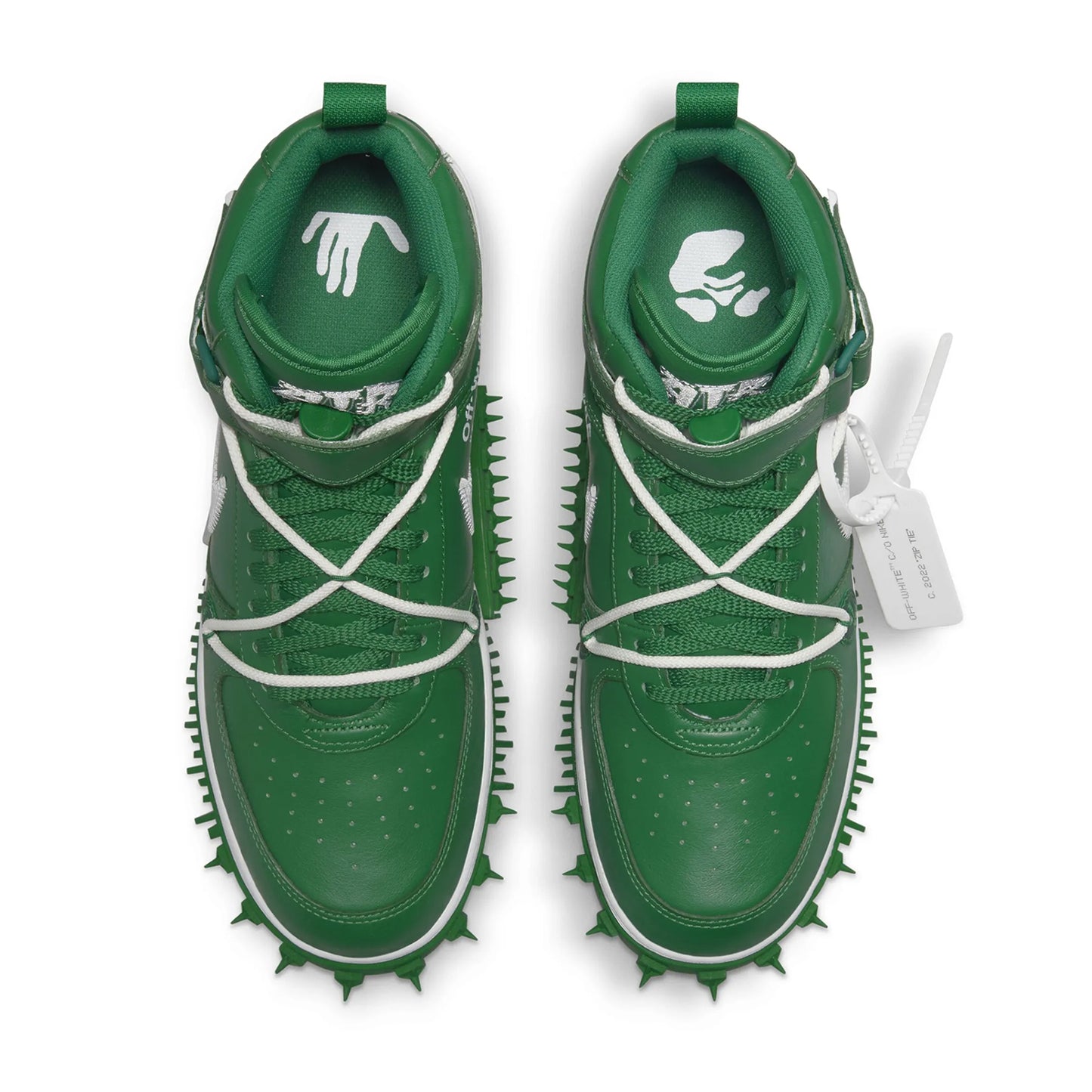 Pantofi Sport Nike Air Force 1 Mid x Off-White Pine Green DR0500-300