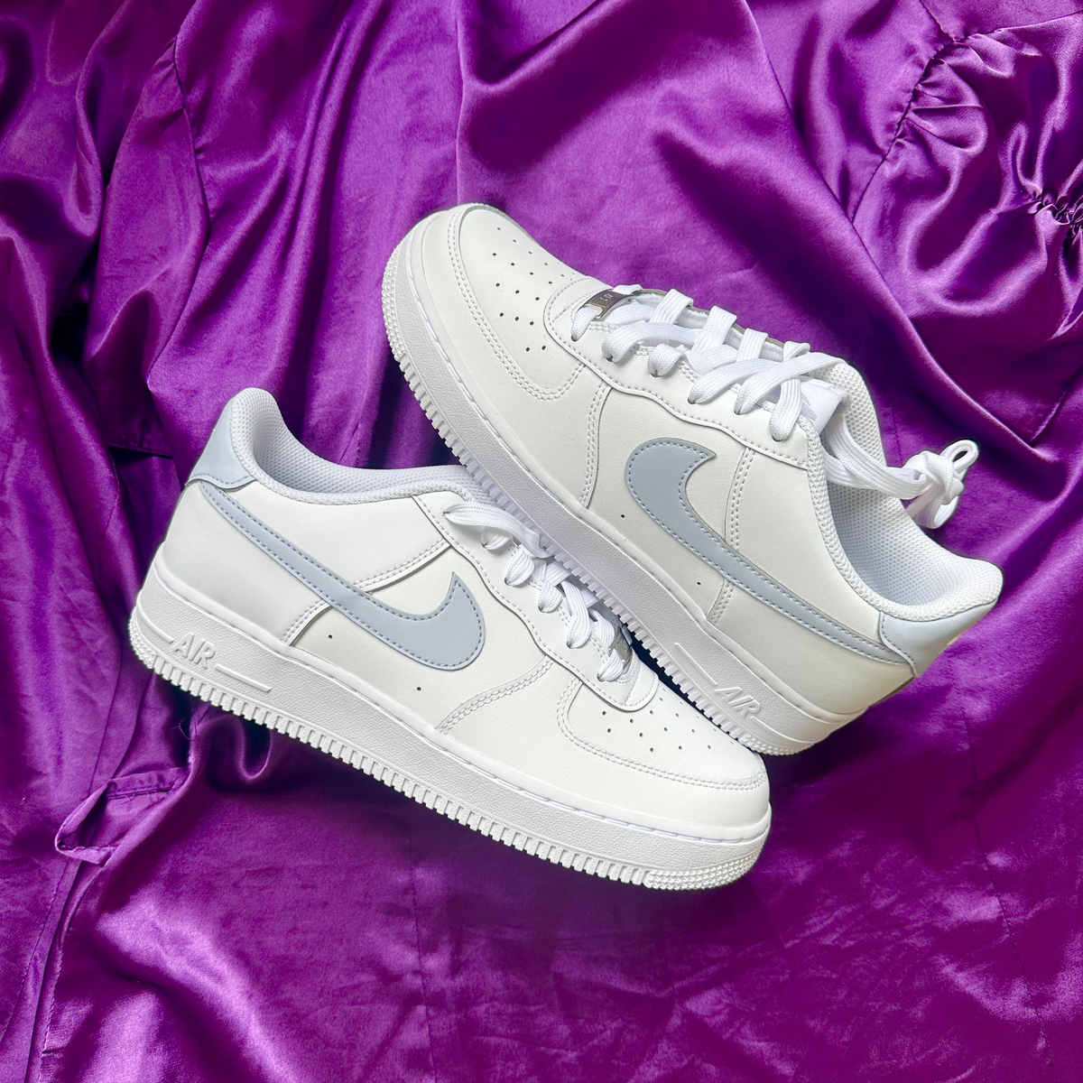Pantofi Sport Air Force 1 Low White Ghost Lila-Mov CT3839-112