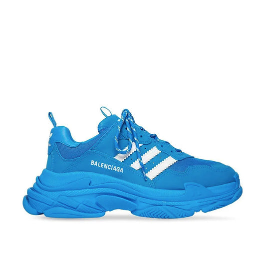 Pantofi Sport Balenciaga Triple S x Adidas Blue White Albastru