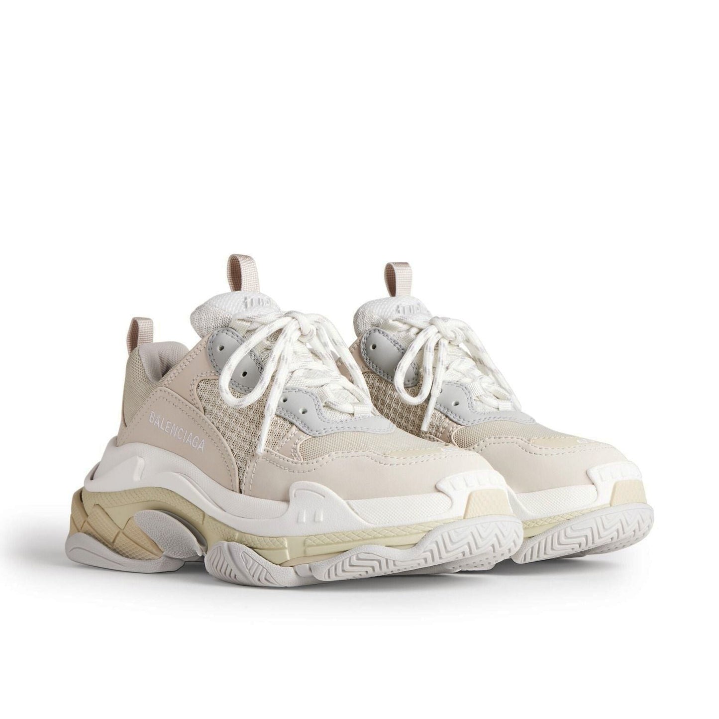 Pantofi Sport Balenciaga Triple S Crem Grey White