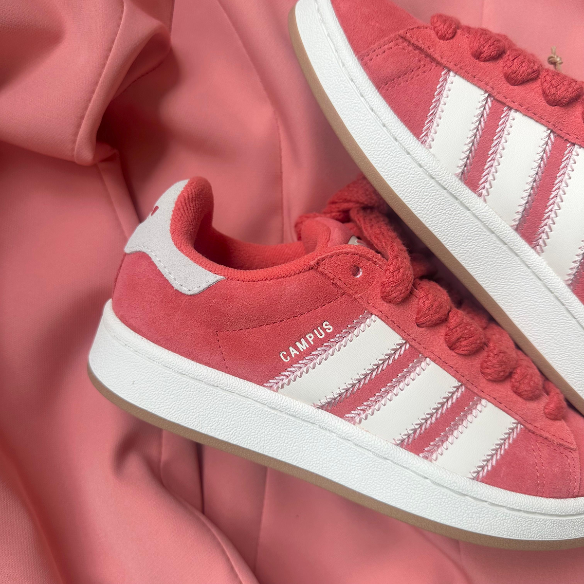 Pantofi Sport Adidas Campus 00 Red Cream Pink Corai JQ5805