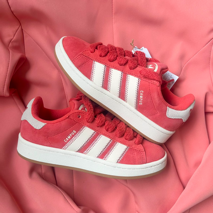 Pantofi Sport Adidas Campus 00 Red Cream Pink Corai JQ5805